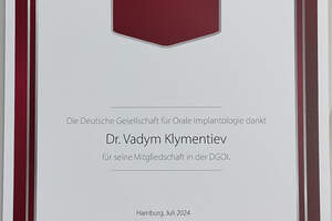 July 5, 2024. Appreciation to Vadym Klymentiev from DGOI